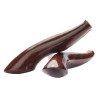 Copper Olympic slingshot sandalwood with flat rubber bands