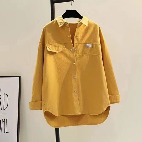 Women's Spring and Summer Thickening Korean Style Loose and Slimming Casual Shirt Women's Outerwear