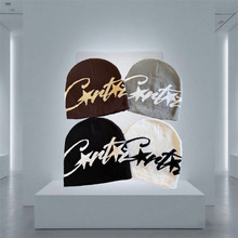 跨境时尚欧美跨境无檐帽辣妹街头保暖针织帽毛线嘻哈潮流