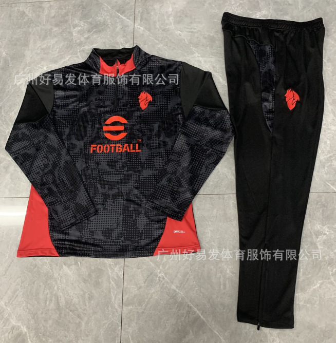 25长袖半拉足球训练皇马阿森纳曼城巴西阿根廷德国马赛长袖套装|undefined