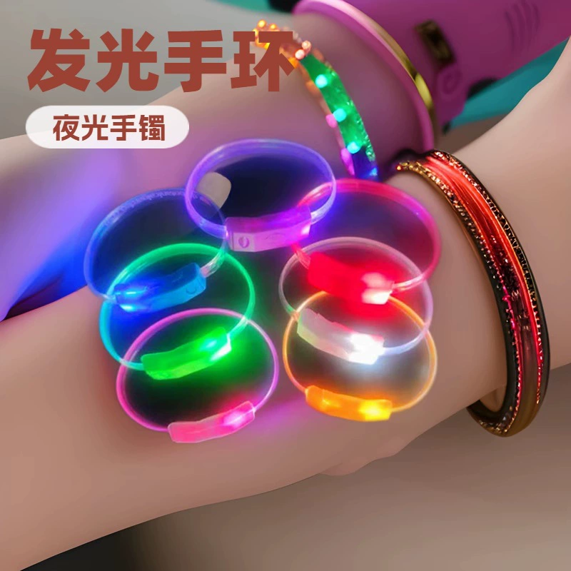 Светящийся браслет из ТПУ, светодиодный браслет-вспышка, концертный светодиодный светящийся браслет, светящийся браслет для черлидинга, оптовая продажа