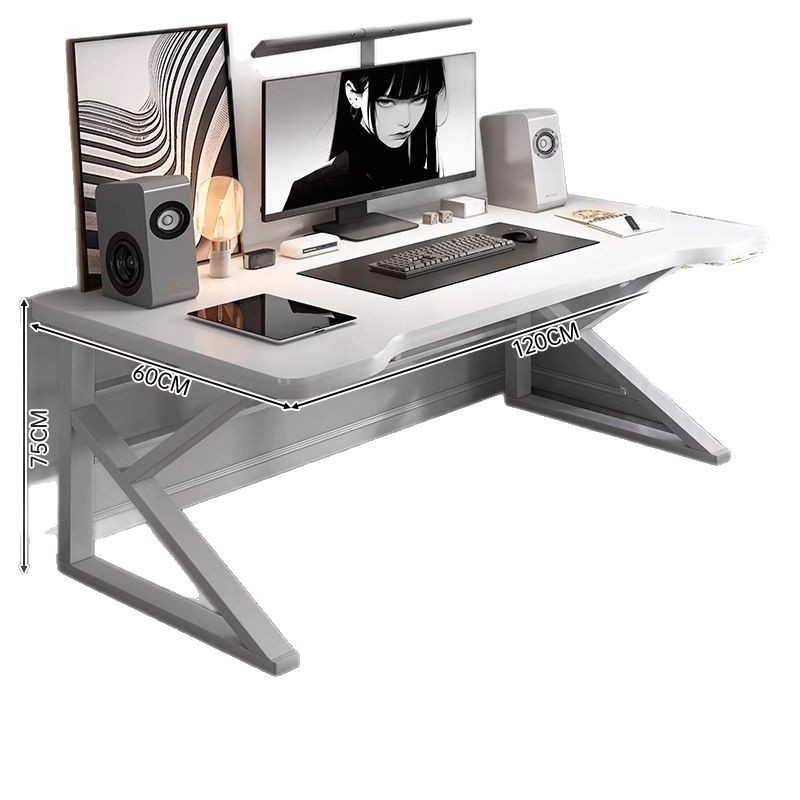 Escritorio para computadora de escritorio Escritorio para juegos blanco para el hogar Escritorio para el dormitorio Escritorio simple Banco de trabajo Escritorio de estudio para estudiantes
