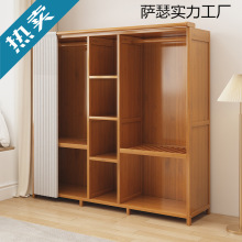 衣柜家用卧室收纳出租房用经济型简易组装拉帘布衣橱新款