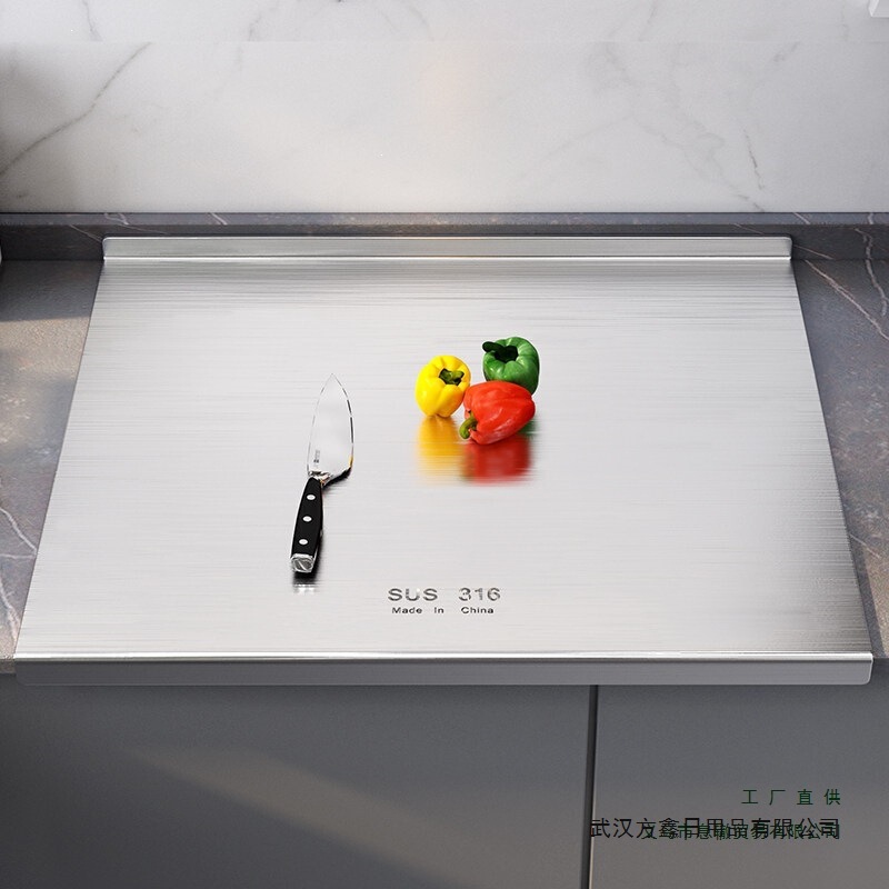 316 Stainless Steel Cutting Board Panel, Antibacterial and Mold-Resistant, for Kitchen Use, Double-Sided, Extra Thick, Food-Grade Chopping Board 1 316 Stainless Steel Cutting Board Panel, Antibacterial and Mold-Resistant, for Kitchen Use, Double-Sided, Extra Thick, Food-Grade Chopping Board 1