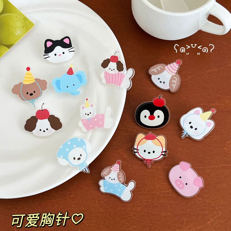 Brooch New INS Cute Cartoon Pin Acrylic Wholesale Badge Pendant Small Jewelry Stall