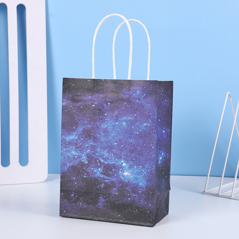 Bolsas de regalo de cumpleaños, bolsas de cartón cartón, bolsas de embalaje para llevar, bolsas de embalaje de regalo de fiesta para niños, bolsas de mano