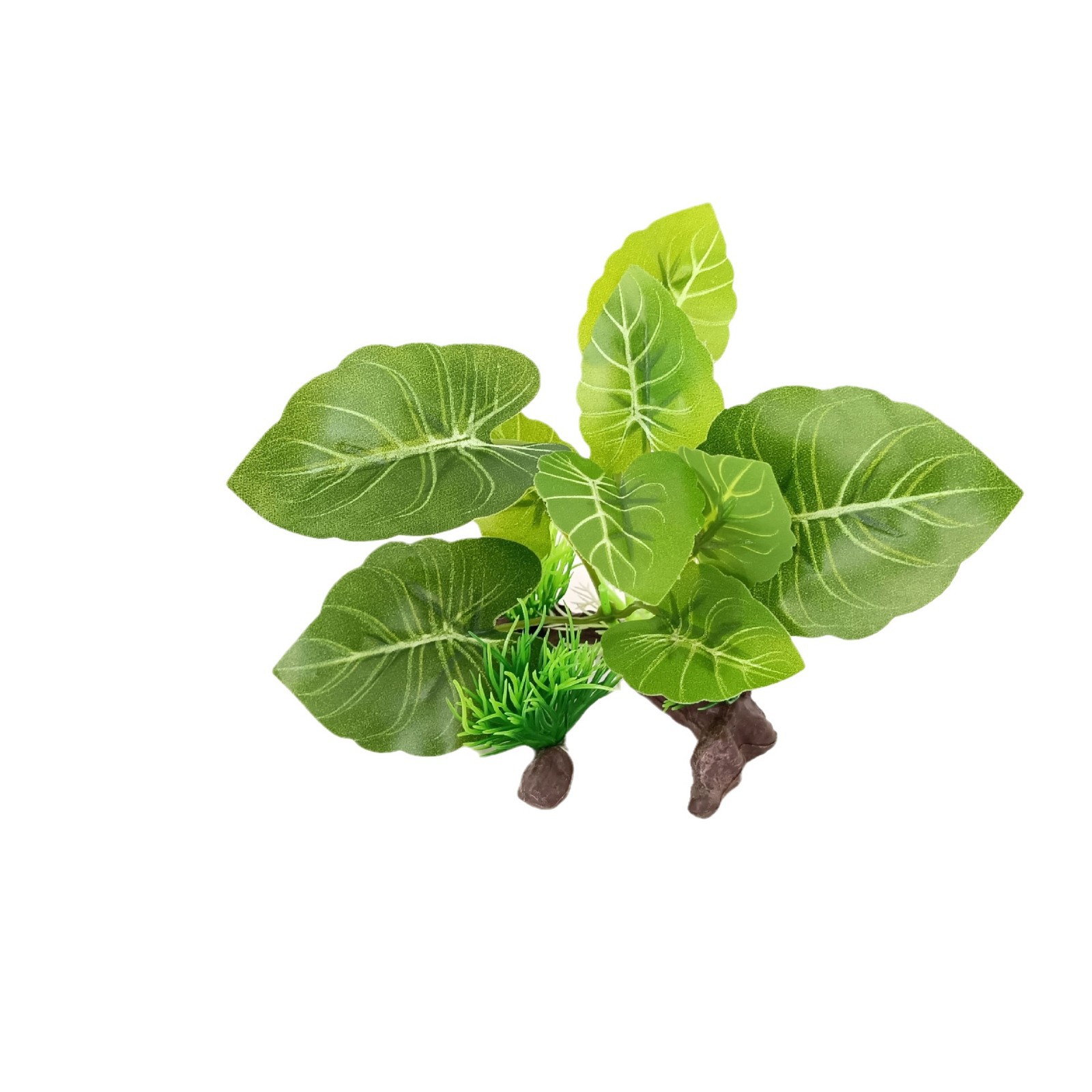 Nuevo adorno de simulación Acuario Decoración de plantas verdes Hojas de pez betta Madera sumergidas Plantas de jardinería de peceras