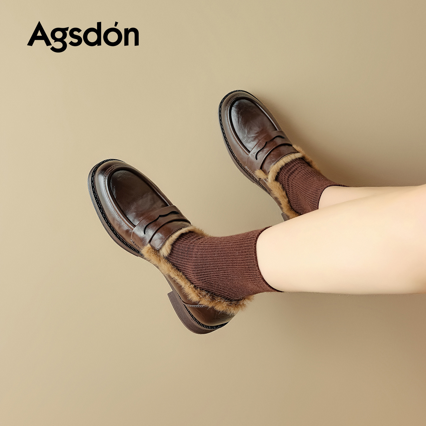 Zapatos de Lefour de Deng Xiaoping 2025 nuevos zapatos de invierno negros suaves británicos zapatos de algodón retro