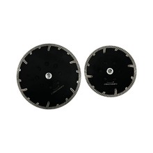 护齿波纹片带法兰盘M14~5/8-11花岗岩切割片石材金刚石锯片耐磨