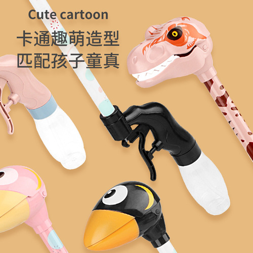 Cross-border new outdoor squeeze spray gun dinosaur pumpkin water gun park kiosk supply children's toy wholesale