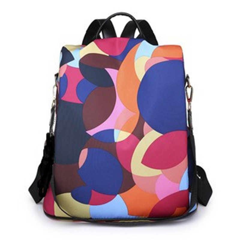 2022 new pattern Theft prevention fashion knapsack waterproof Colorful oxford outdoors Travelling bag One piece On behalf of