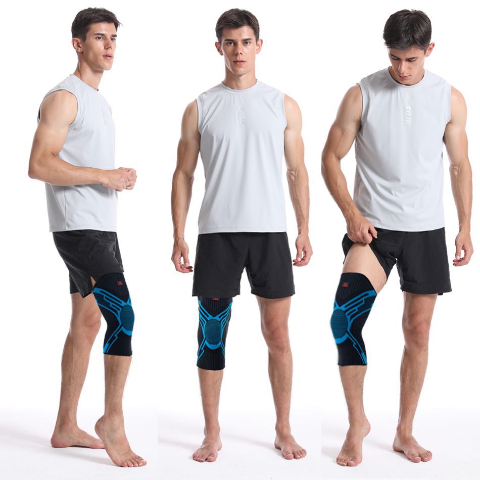 Deportes de verano rótula saltar cuerda alargada nylon delgada correr baloncesto hombres y mujeres profesional antideslizante rodilla manga protectora