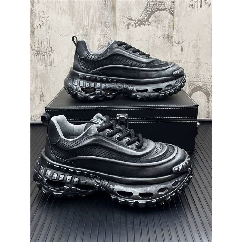 Обувь папы мужской новый толстой подошвой повседневной обуви