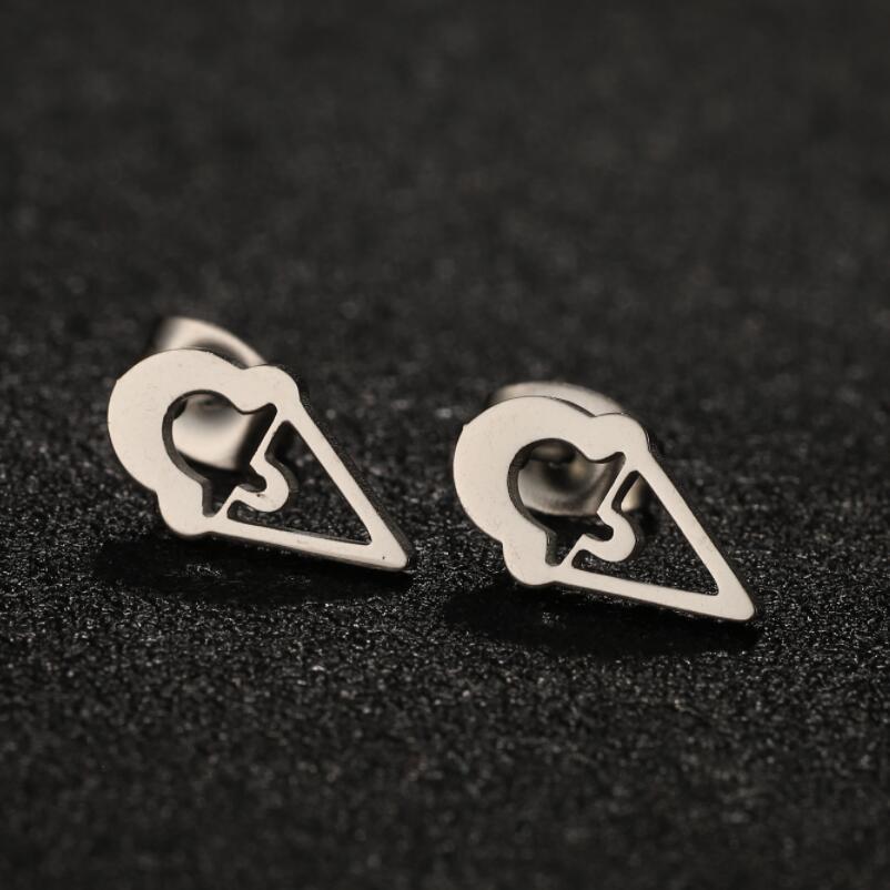 1 Pair Quantity Daily Occasion PVD Coated 18K Gold Real Gold Plated Heart Shape Butterfly 304 Stainless Steel Waterproof Non Tarnish Ear Studs