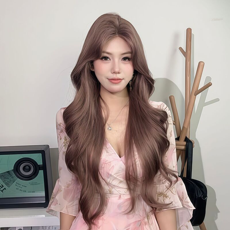 Wig for Women, Same Style as Xiaoyuanyuan, Full Head Wig, Hand-Crocheted, Lace Front, Elastic Inner Net Wig Wig for Women, Same Style as Xiaoyuanyuan, Full Head Wig, Hand-Crocheted, Lace Front, Elastic Inner Net Wig