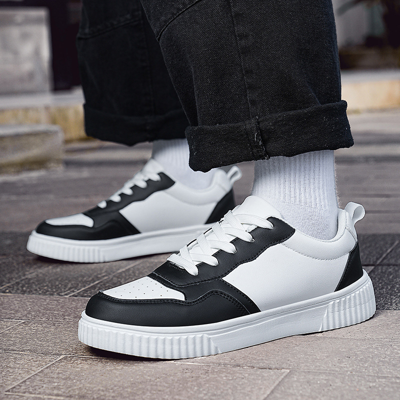 Cross-border 50 nuevo estilo transpirable ligero ocio versátil estilo deportivo campus para hombres y mujeres muestran los pies pequeños zapatos blancos de moda