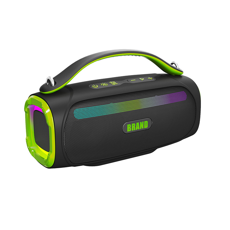 新品60Wハイパワーbluetoothオーディオrgbカラフルサブウーファワイヤレスバックショルダーポータブルアウトドアスピーカー|undefined