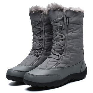 2025 Amazon Travel Autumn and Winter Cross-Border Large Size Dropshipping Outdoor Amazon Outdoor Snow Boots High-Top Women's Cotton Shoes