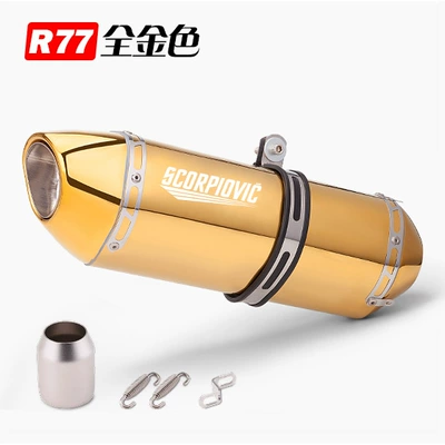 Exhaust pipe – Z900 Modified Tail Section - r77-all-gold-comes-with-silencer