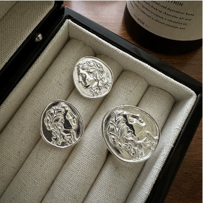 Anello con moneta raffigurante l'industria pesante in versione coreana pura per le donne, anello alla moda in stile INS semplice, gioielli in argento,_voghion.com