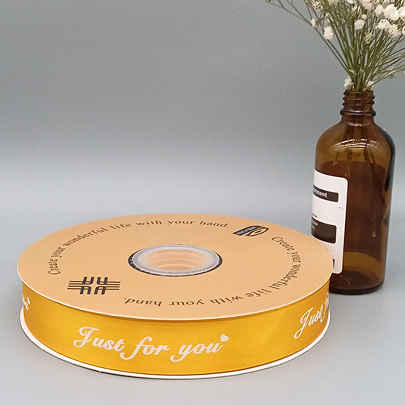 Inglés poliéster cinta flores regalo cinta DIY regalo decorativo cinta de embalaje ramo cinta al por mayor