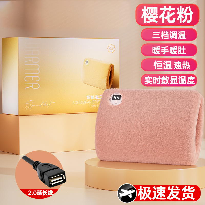 新款暖手袋数显速热恒温暖宝宝防爆无水便携女生暖手袋冬天神器|undefined
