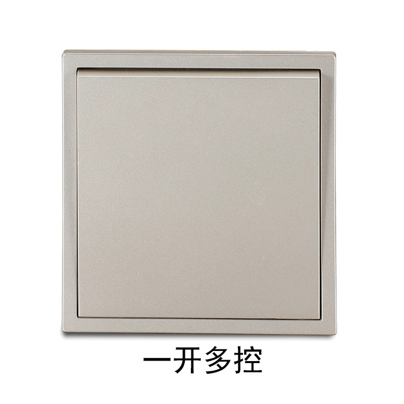 Concealed champagne gold two-three 5-hole wall switch socket 86 USB type USB with double children's lock one-open five-hole socket customized