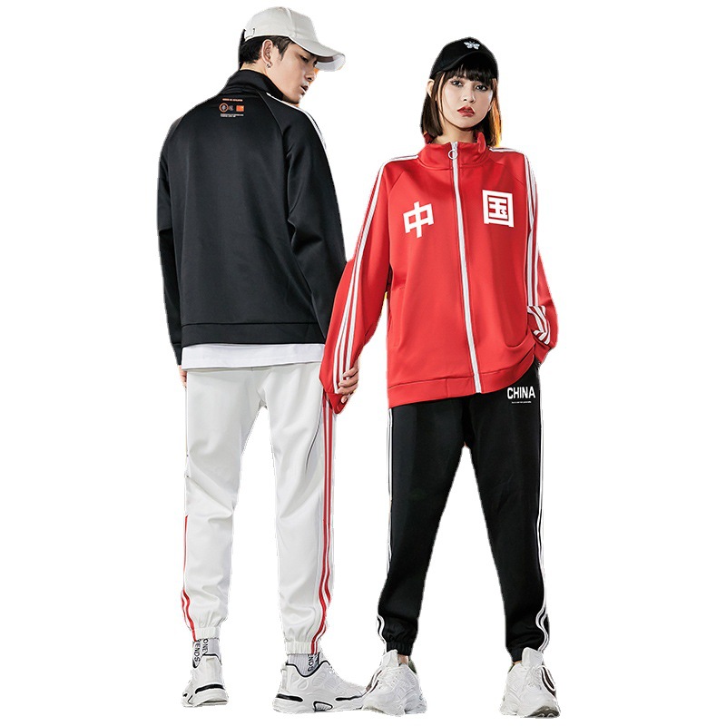 (2개) 스포츠 세트 남자 23 새 봄 · 가을 커플 투피스 스웨터 한국 학생 재킷 조수 캐주얼 교복 도매