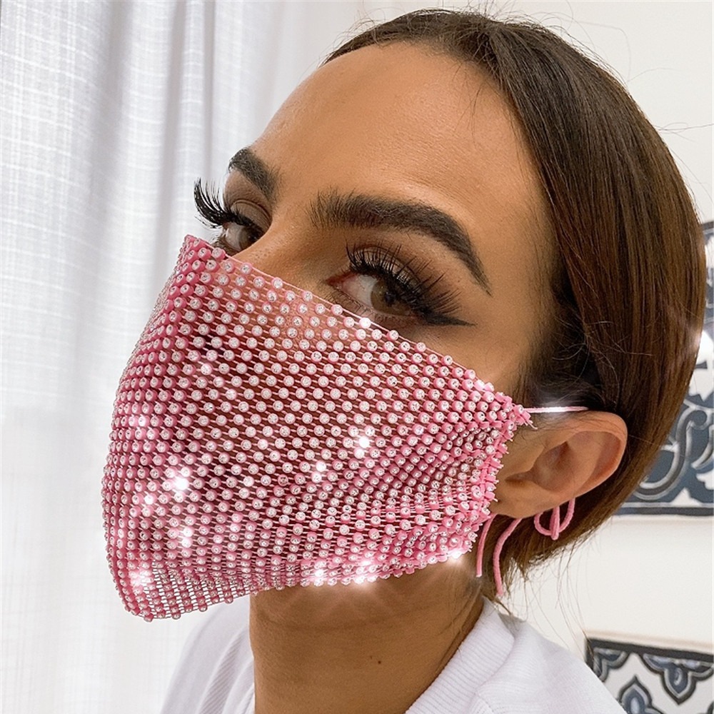 Masque en maille scintillante pour femme, très populaire en 2024, Z1207_voghion.com
