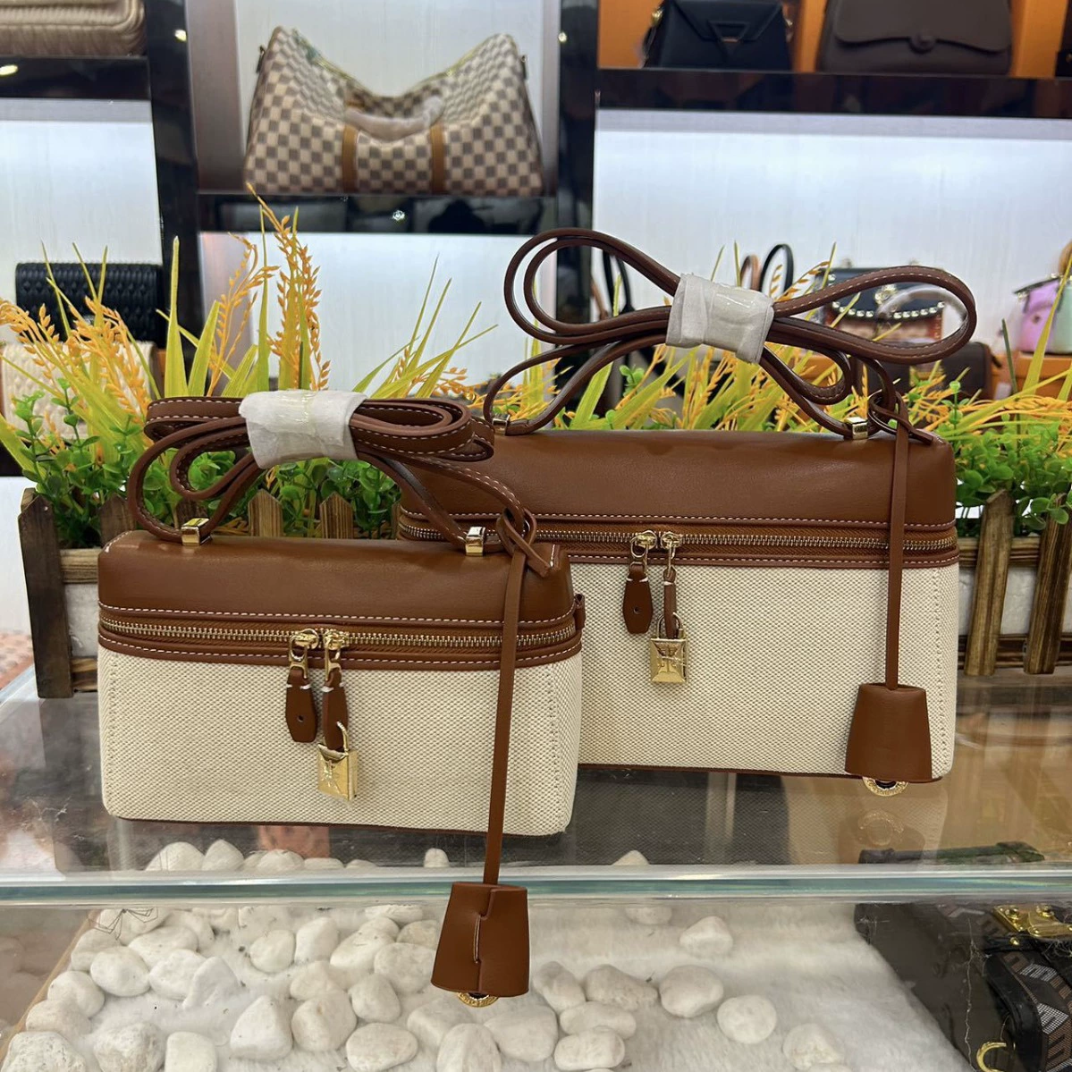 Lp19 новый стиль конопляная ткань lp27 ланч-бокс сумка большая емкость наклонная сумка женская сумка модная ручная сумка подмышка натуральная кожаная сумка