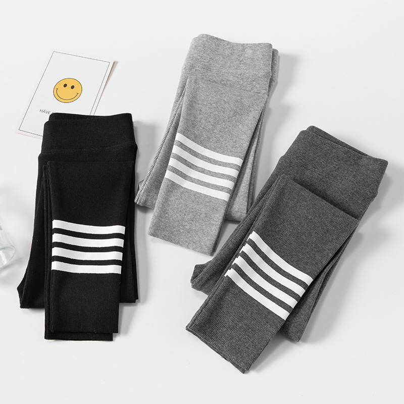 2021春季新款女童打底裤中大童裤子韩版运动裤修身显瘦提臀休闲裤|ms