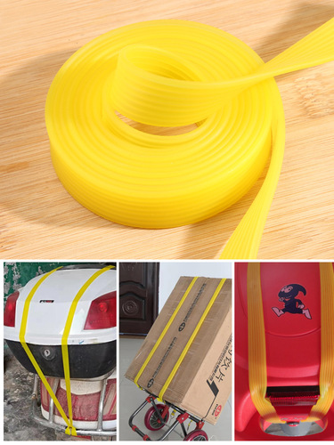 Thickened motorcycle high-elastic elastic band electric vehicle bundling rubber band suitcase wide flat durable beef tendon rope