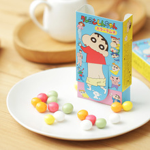 日本進口零食 獵戶星蠟筆小新水果波仔糖雜錦趣味食玩糖果12g批發