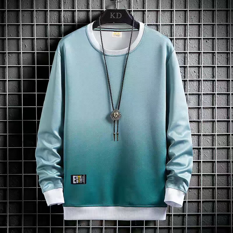 Camiseta de manga larga cuello redondo suéter moda marca 2023 nueva primavera y otoño camiseta juventud ropa superior