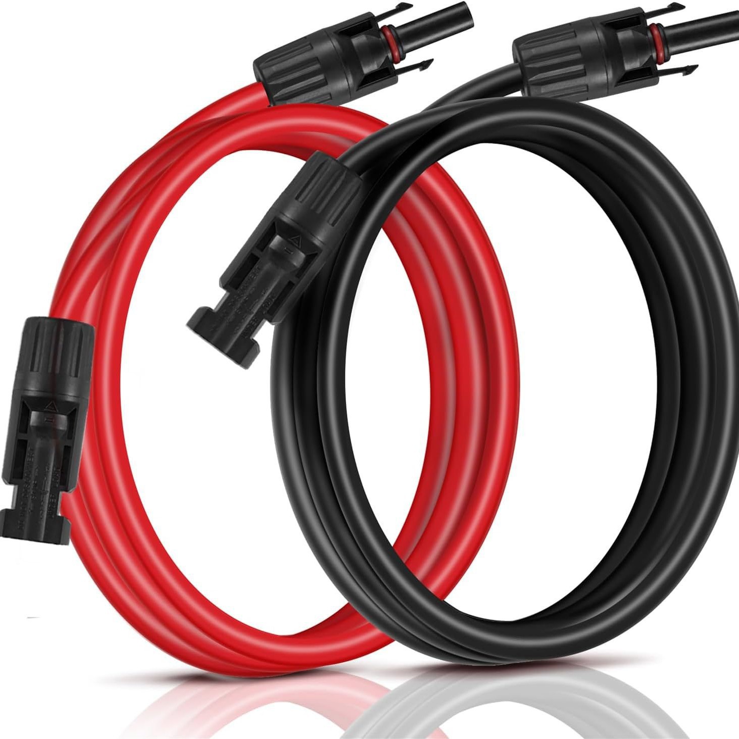Conector de cable fotovoltaico transfronterizo MC4 cable de extensión solar DC 10 / 12 AWGOzon explosión
