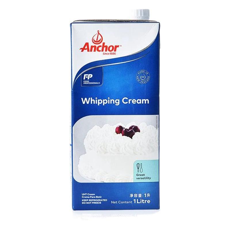 Anjia легкий крем 1Л Новозеландский импортный крем для животных Бытовая выпечка яичный крем для украшения торта сырье