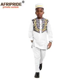 跨境直销非洲印花蜡染全棉儿童 童装四件套 AFRIPRIDE  2446042