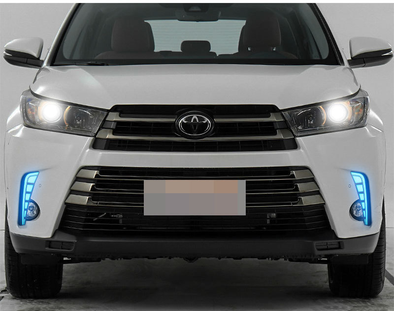 Suitable for 18-19 Model Toyota Highlander Daytime Running Light Modification Led Daytime Running Lights Highlander