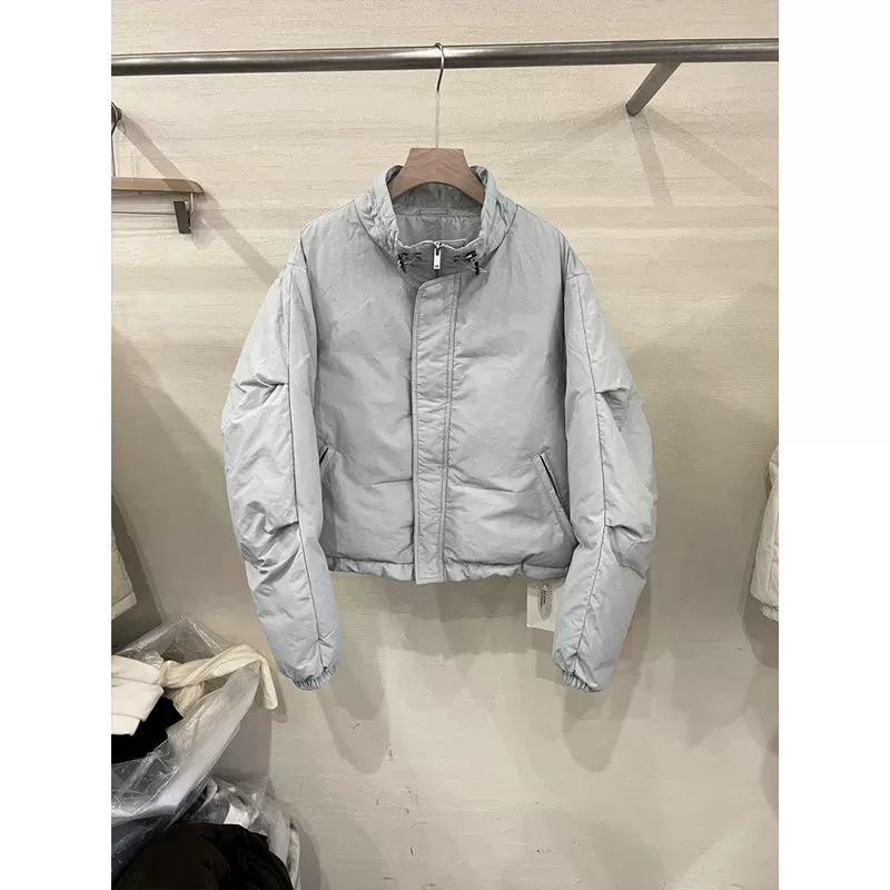 韩版立领时尚宽松棉衣女休闲百搭面包棉服短款小个子冬装厚外套