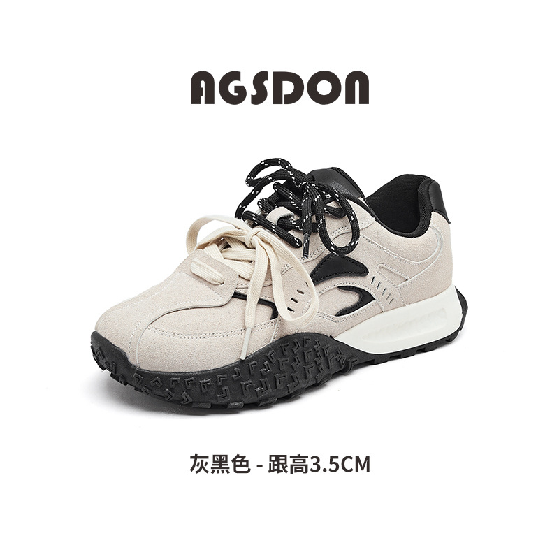 Augu Shi Deng zapatos deportivos Gump 2026 nuevo estilo de primavera ballet casual ligero con suela gruesa retro zapatos de entrenamiento alemán