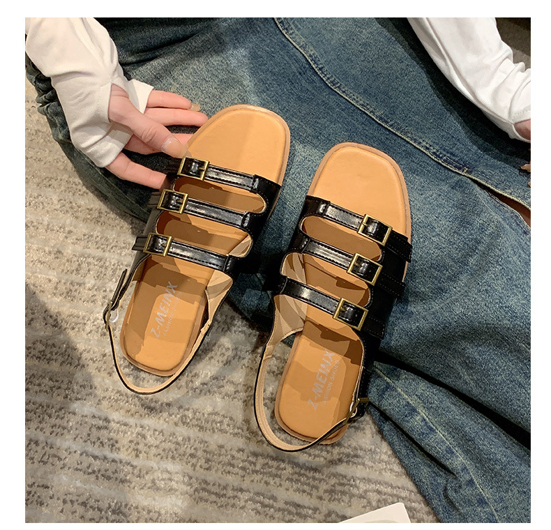 Damen Römersandalen Mit Flacher Sohle Für Den Sommer_voghion.com