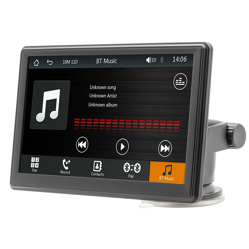 7-дюймовый автомобильный MP5 монитор DVD-плеер с беспроводным Carplay и Android Auto, подходит для всех автомобилей