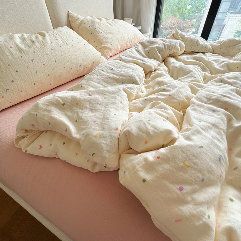 A類全綿有酸素二重糸ベッド4点セット純綿布団シーツ3点セットinsベッド用品セット