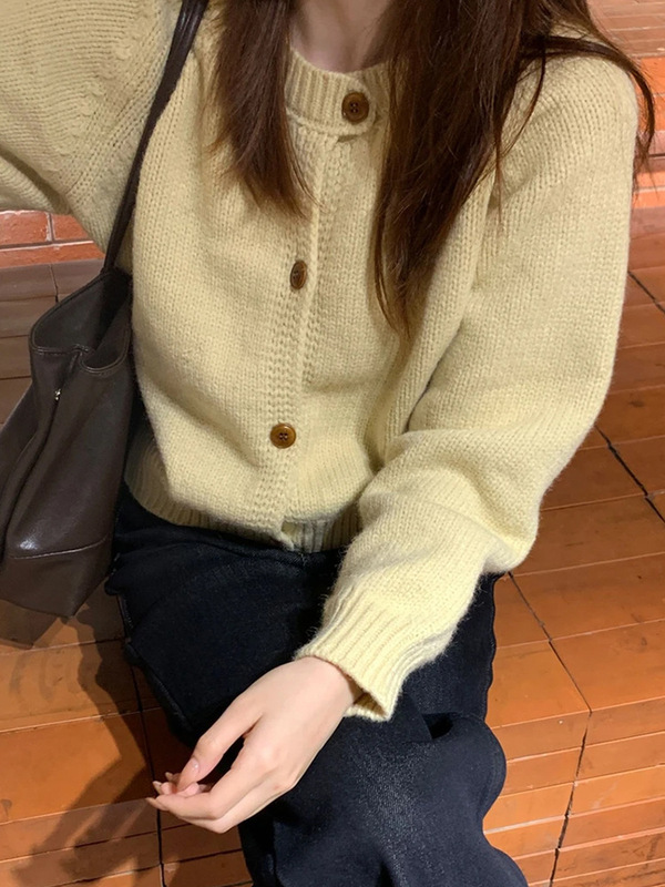 秋装2025新款韩系穿搭毛衣外套女宽松休闲针织开衫春冬款外搭上衣|undefined