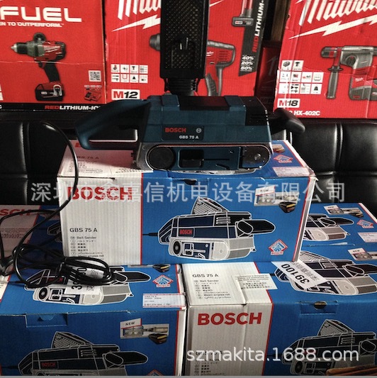 现货批发德国bosch博世履带砂磨机/砂带机 GBS75AE