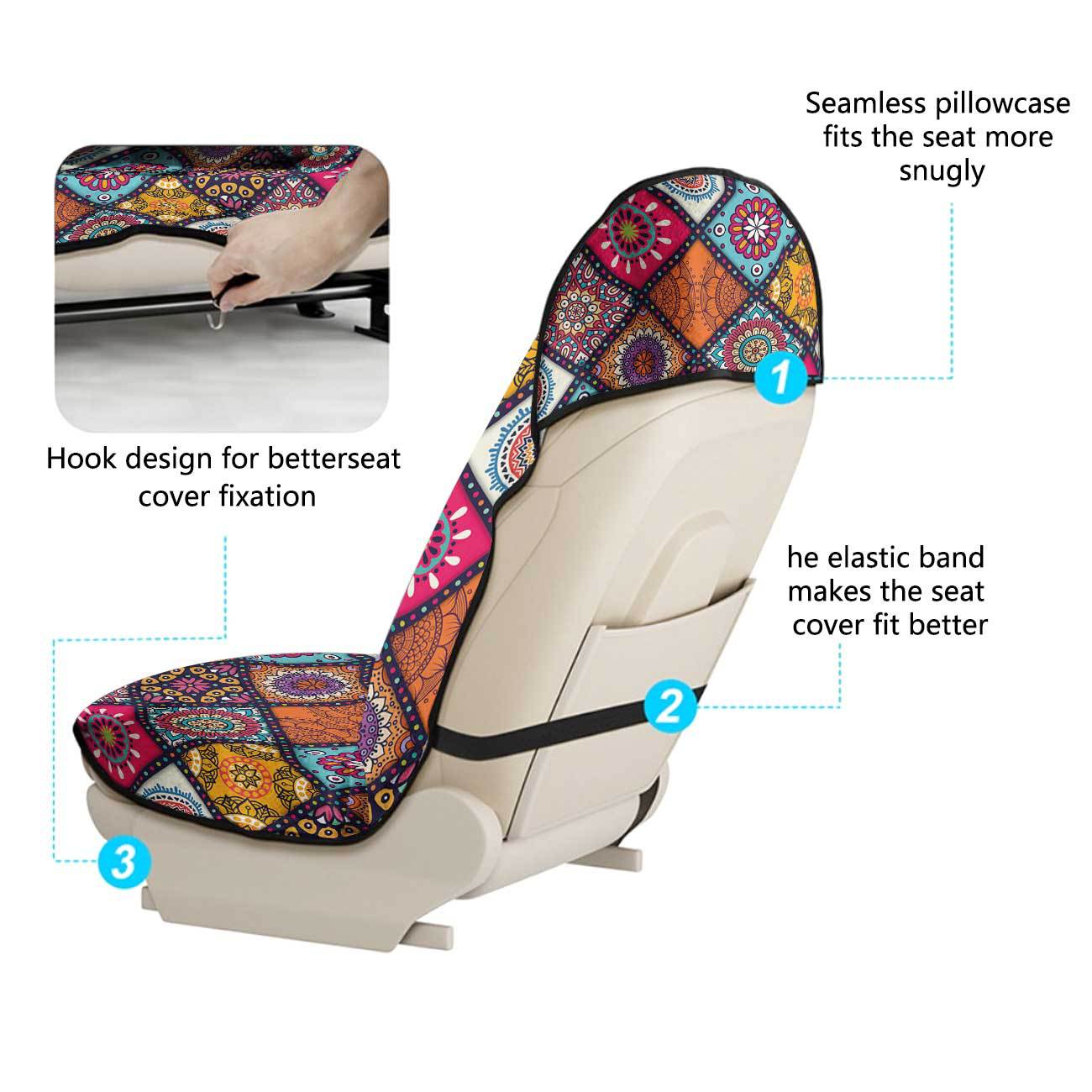 Car seat towel cover front seat protector suitable for gym and exercise, universal for all seasons, car use 31