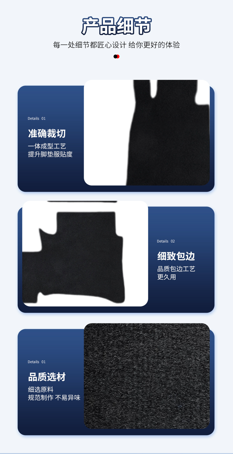 Suitable for Audi Q8-19-24 Models, Nylon Car Floor Mats, Black Comfortable Full-Coverage Threshold Floor Mats