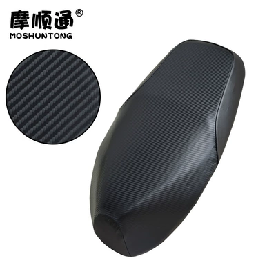 Electric Vehicle Polar Core Ae4 Special Sun Protection and Waterproof Seat Cushion Cover Battery Vehicle Thickeneded Leather Elastic Fully Surrounded Seat Cover (Electric car cushion) - ae4-black-carbon-fiber