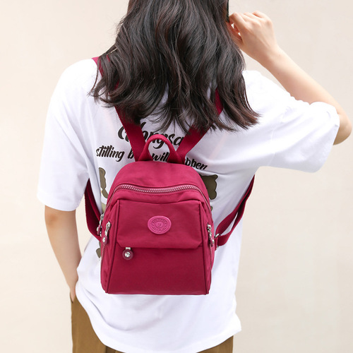 Ladies Double Strap Bag Factory Wholesale New Casual Trend Outdoor Travel Backpack College Students Plain Fashion School Bag