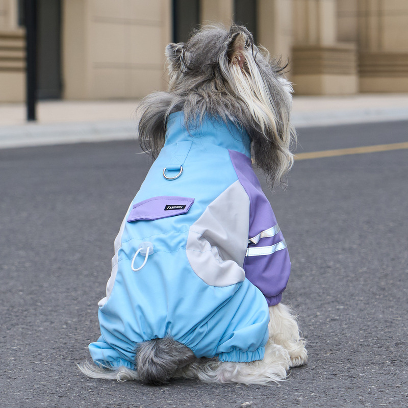 狗狗衣服秋冬户外探途防风四脚衣泰迪比熊小型犬冬季加厚四腿棉衣|undefined